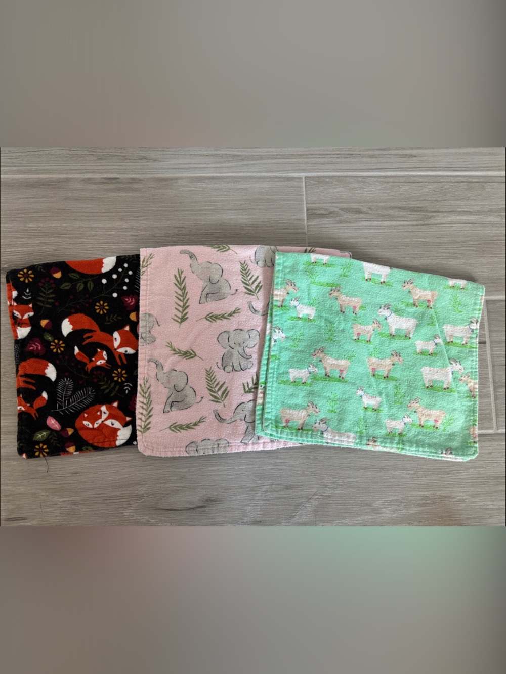 Vintage Handmade Baby Burp Cloths!